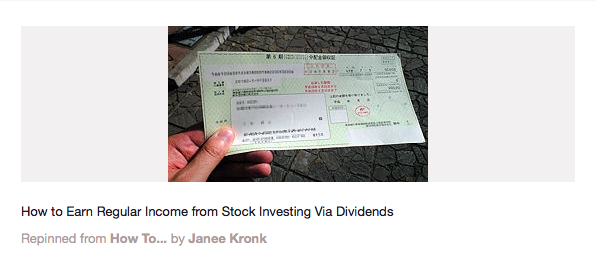 How to earn regular income from stock investing via dividends