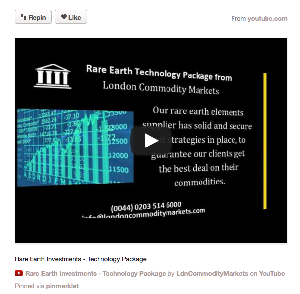 Rare Earth Technology Package From London Commodity Markets