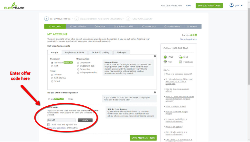 Binary options questrade